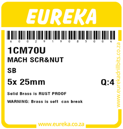 1CM70 - Machine Screw S/B -1CM70_Label_T